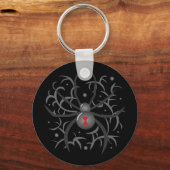 ブラックウィドスパイダー キーホルダー (正面)