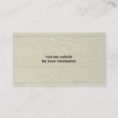 ブラックウィペットドッグシルエットフェイクウッドスタイル 名刺 (裏面)