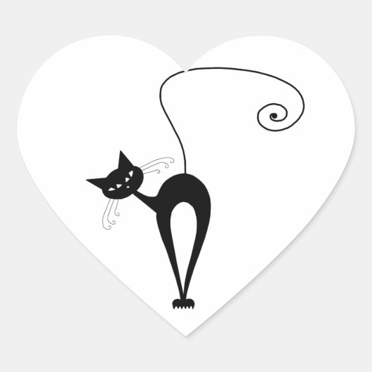ブラックウィムシー子猫3 ハートシール (正面)