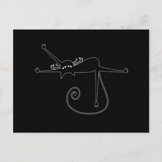 ブラックウィムシー子猫7 ポストカード (正面)