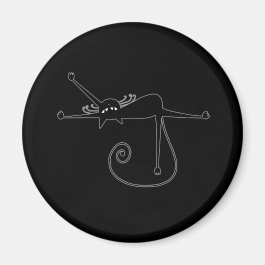 ブラックウィムシー子猫7 マグネット (正面)