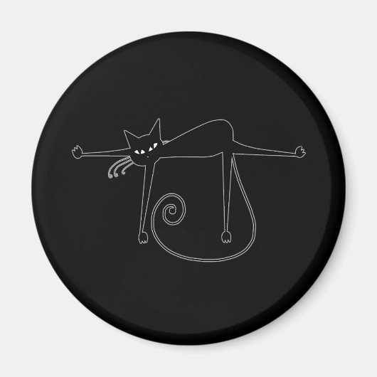 ブラックウィムシー子猫8 マグネット (正面)