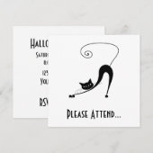 ブラックウィムジー子猫2 招待状 (正面/裏面)