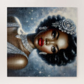 ブラックウィメングラマーポートレートアート ジグソーパズル (横)