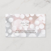 ブラックウィメンズインサングラス美しいサロン 名刺 (裏面)