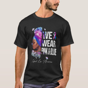 ブラックウィメンズ我々衣服ピンクとブルー乳児ロス戦争 Tシャツ