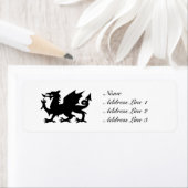 ブラックウィングドウエールドラゴン住所 シールまたはラベル ラベル (インサイチュ)