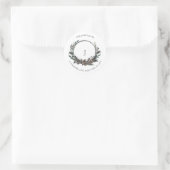 ブラックウィンターピネコーンベリーリースモノグラムクラス ラウンドシール (バッグ)