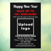 ブラックウィンドウクリングのビジネスニューイヤーセール ウィンドウサイン (シート3)