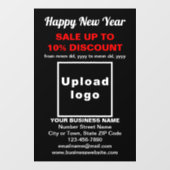 ブラックウィンドウクリングのビジネスニューイヤーセール ウィンドウサイン (シート)