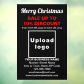 ブラックウィンドウクリングのビジネス向けクリスマスセール ウィンドウサイン (シート3)