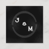 ブラックウェスタン結婚ゴシックのSteエンクロージャスモール エンクロージャーカード (裏面)