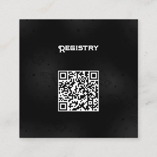 ブラックウェスタン結婚ゴシックのSteエンクロージャスモール エンクロージャーカード (正面)