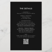 ブラックウェディングへの招待に対する予算の全グリッターを1つに (裏面)