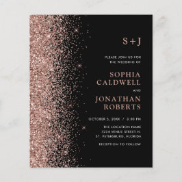 ブラックウェディングへの招待に対する予算の全グリッターを1つに