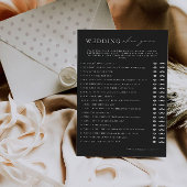 ブラックウェディングシューゲームテンプレート 招待状