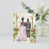 ブラックウェディング ポストカード (スタンド正面)