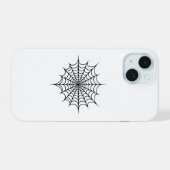 ブラックウェブ iPhone 15ケース (裏面横)