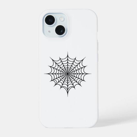 ブラックウェブ iPhone 15ケース (裏面)