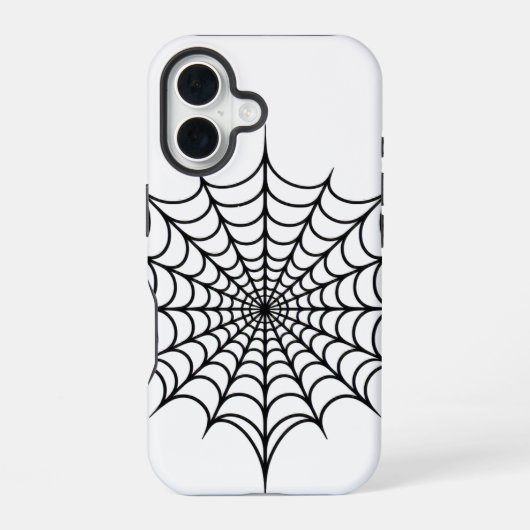 ブラックウェブ iPhone 16ケース (裏面)