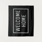 ブラックウェルカムホームバナー タペストリー (正面)