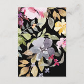 ブラックウエレガントォーター色の美結婚しい詳細 エンクロージャーカード (裏面)