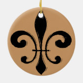 ブラックウォッシュアウト（紋章の）フラ・ダ・リ セラミックオーナメント (裏面)