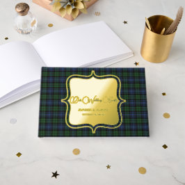 ブラックウォッチエンシェントオリジナルスコットランドタータンチェック ゲストブック