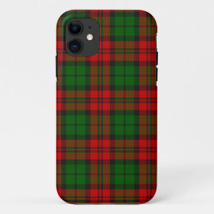 ブラックウォッチキャンベルタータンチェックレッドグリーンプレイド iPhone 11 ケース