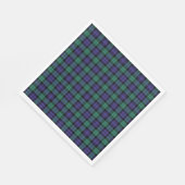 ブラックウォッチスコットランドタータンチェック スタンダードランチョンナプキン (角)