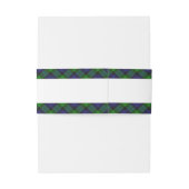 ブラックウォッチタータンチェックスコティッシュプライド 招待状ベリーバンド (裏面例)