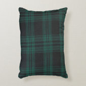 ブラックウォッチタータンチェックブラシポリエステル アクセントクッション (正面(垂直))