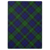 ブラックウォッチタータンチェックブルーグリーンプレイド クリップボード (裏面)