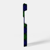 ブラックウォッチタータンチェックブルーグリーンプレイド iPhoneケース (左側面)