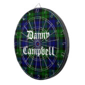 ブラックウォッチタータンチェックプレイドカスタムダーツボード ダーツボード (正面右)