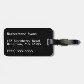 ブラックウォッチタータンチェックプレイド個人用設定 ラゲッジタグ (裏面横)