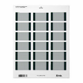 ブラックウォッチタータンチェック空白の住所 シール (フルシート)