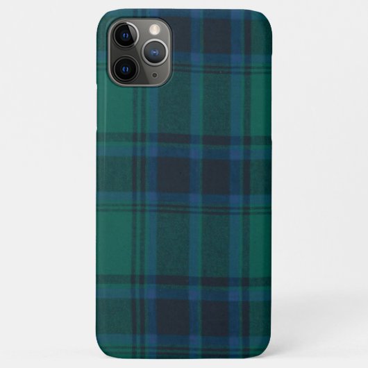 ブラックウォッチタータンチェック、ケースメイト、辛うじてアップルiP Case-Mate iPhoneケース (裏面)