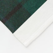 ブラックウォッチタータンチェック フリースブランケット (角)