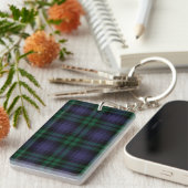 ブラックウォッチタータンチェック、プレイド キーホルダー (正面右)