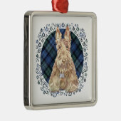 ブラックウォッチタータンチェック メタルオーナメント (右)