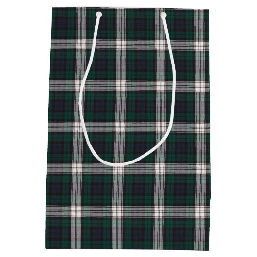 ブラックウォッチドレススコテモダンィッシュタータンチェック ミディアムペーパーバッグ (裏面)