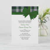 ブラックウォッチドレスプレイド2結婚式招待状 招待状 (スタンド正面)