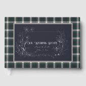 ブラックウォッチドレスモダンオリジナルスコティッシュタータンチェック ゲストブック (正面)