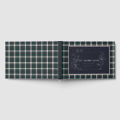 ブラックウォッチドレスモダンオリジナルスコティッシュタータンチェック ゲストブック (全面)