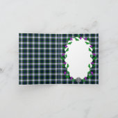 ブラックウォッチファッションケ結婚ルティックのお礼 サンキューカード (内部)