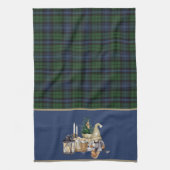 ブラックウォッチ古代クリスマス キッチンタオル (縦)
