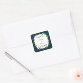 ブラックウォッチ軍隊ケルト結婚ティックの感謝 スクエアシール (封筒)