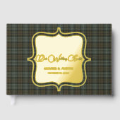 ブラックウォッチ風化オリジナルスコットランドタータンチェック ゲストブック (正面)