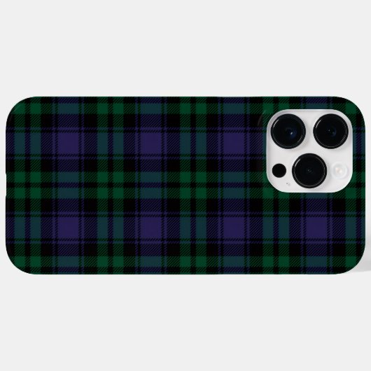 ブラックウォッチ ターターンチェック Case-Mate iPhoneケース (裏面 (横))
